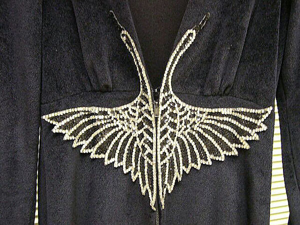 Loungewear, John Kloss (American, 1937–1987), nylon, rayon, plastic, glass, wool, feathers, American