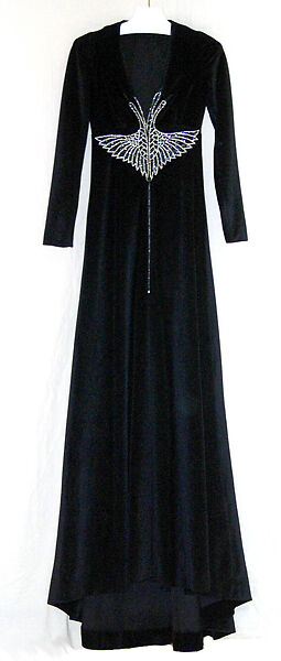 Loungewear, John Kloss (American, 1937–1987), nylon, rayon, plastic, glass, wool, feathers, American