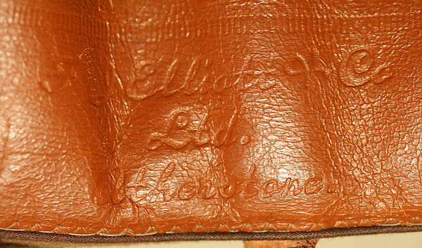 Hunting ensemble, (a–e) Abercrombie and Fitch Co. (American, founded 1892), (a, b) wool
(c) cotton
(d) wool, leather, fur
(e–h) leather, American