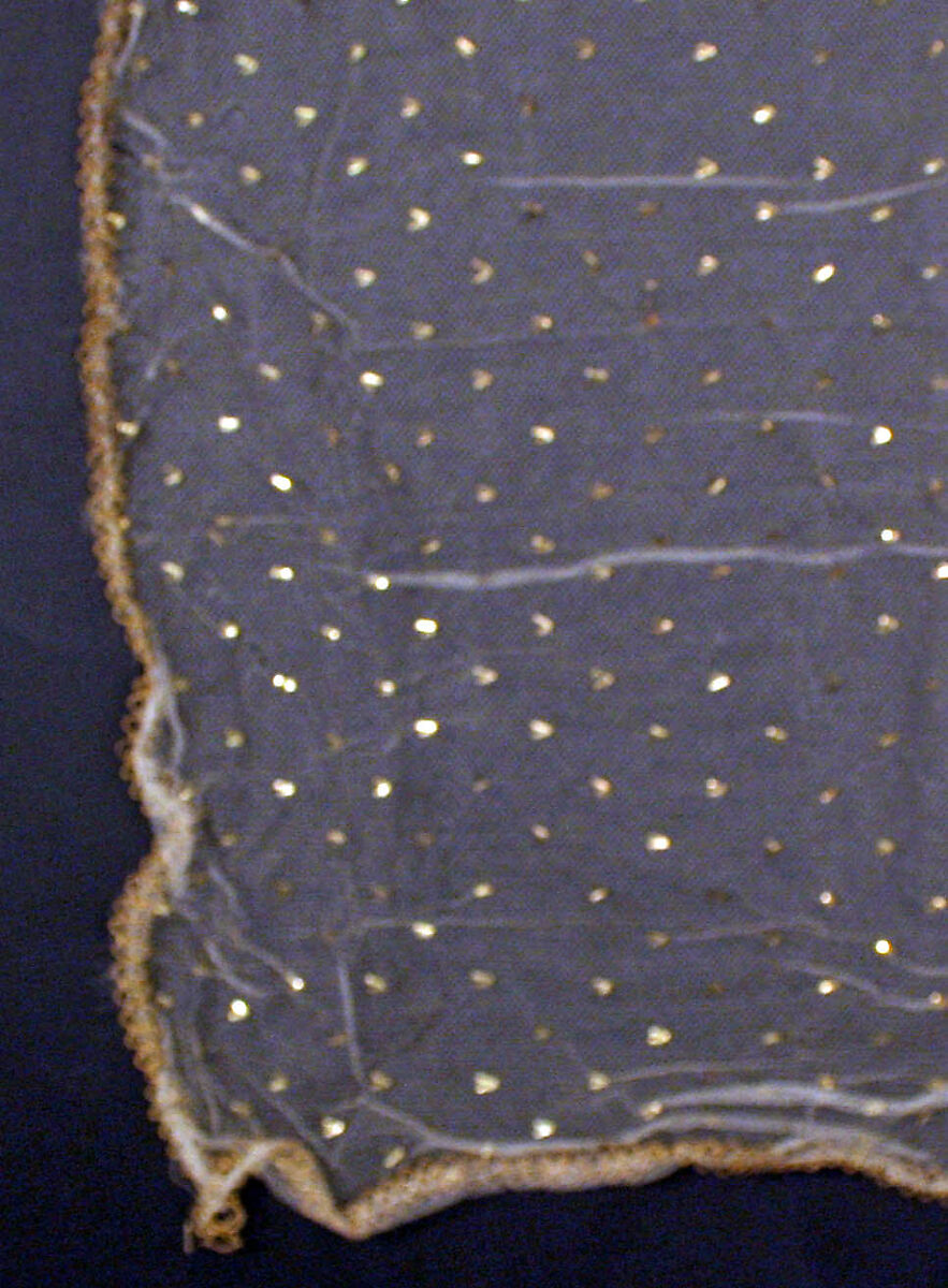 Fancy dress costume, silk, cotton, metallic thread, probably British