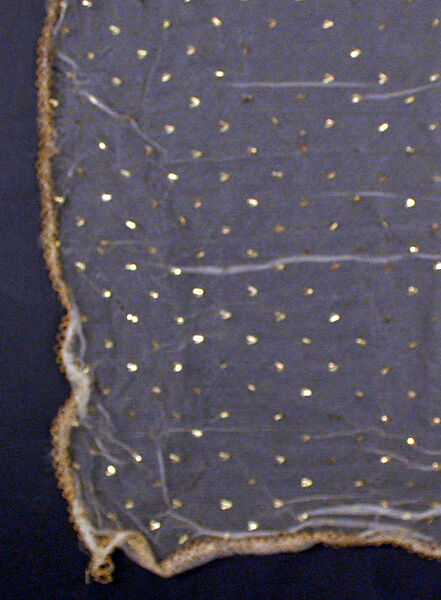 Fancy dress costume, silk, cotton, metallic thread, probably British