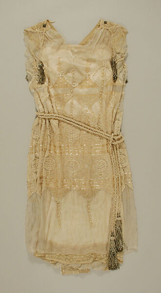 Wedding ensemble, Henri Bendel (American, founded 1895), silk, wax, silver, glass, American 
