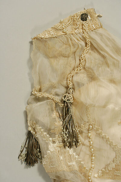 Wedding ensemble, Henri Bendel (American, founded 1895), silk, wax, silver, glass, American