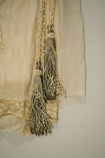 Wedding ensemble, Henri Bendel (American, founded 1895), silk, wax, silver, glass, American