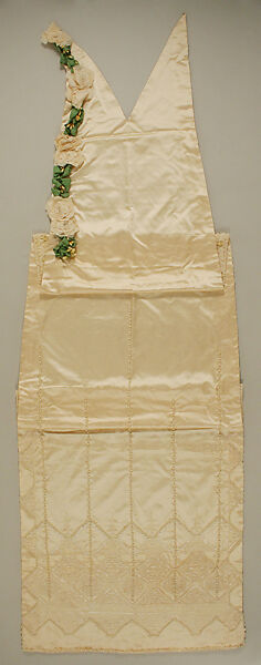 Wedding ensemble, Henri Bendel (American, founded 1895), silk, wax, silver, glass, American