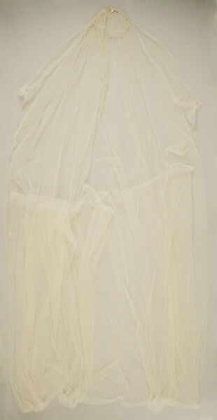 Wedding ensemble, Henri Bendel (American, founded 1895), silk, wax, silver, glass, American