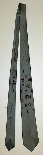 Necktie, Textile designed by Pablo Picasso (Spanish, Malaga 1881–1973 Mougins, France), silk, French 