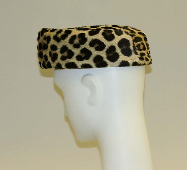 Hat, Halston (American, Des Moines, Iowa 1932–1990 San Francisco, California), fur, American