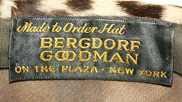 Hat, Halston (American, Des Moines, Iowa 1932–1990 San Francisco, California), fur, American