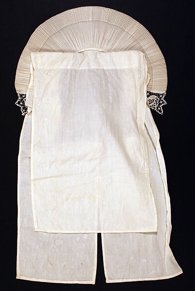 Wedding ensemble, (a, b) wool
(c, d, e, l) cotton
(f, g) silk
(o, p) leather, French, Brittany