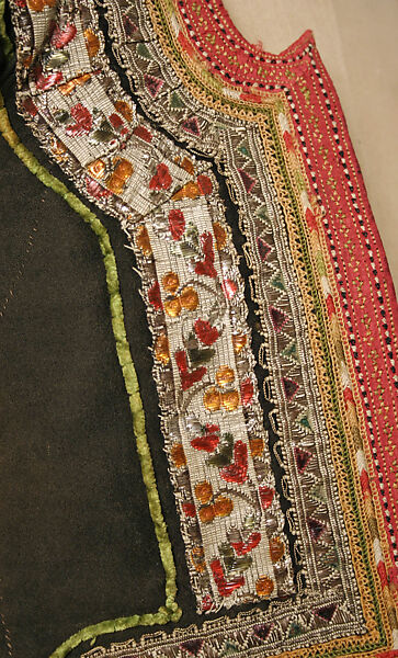 Wedding ensemble, (a, b) wool
(c, d, e, l) cotton
(f, g) silk
(o, p) leather, French, Brittany