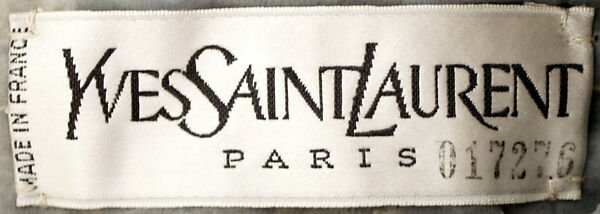 Evening dress, Yves Saint Laurent (French, founded 1961), silk, plastic, feathers, glass, French