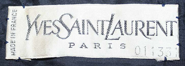 Evening ensemble, Yves Saint Laurent (French, founded 1961), silk, plastic, French