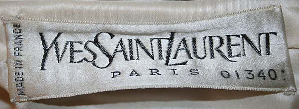 Evening dress, Yves Saint Laurent (French, founded 1961), silk, plastic, French
