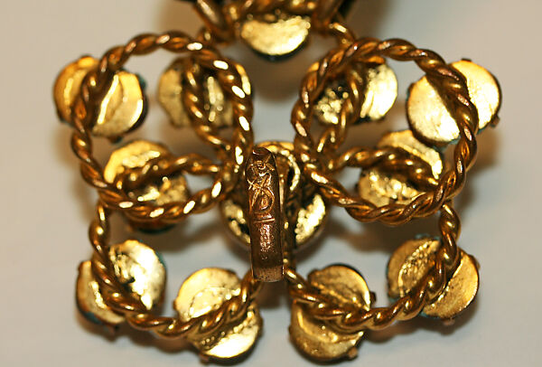 Belt, Yves Saint Laurent (French, founded 1961), synthetic fiber, metal, glass, French