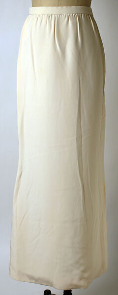 Evening ensemble, Yves Saint Laurent (French, founded 1961), silk, glass, French