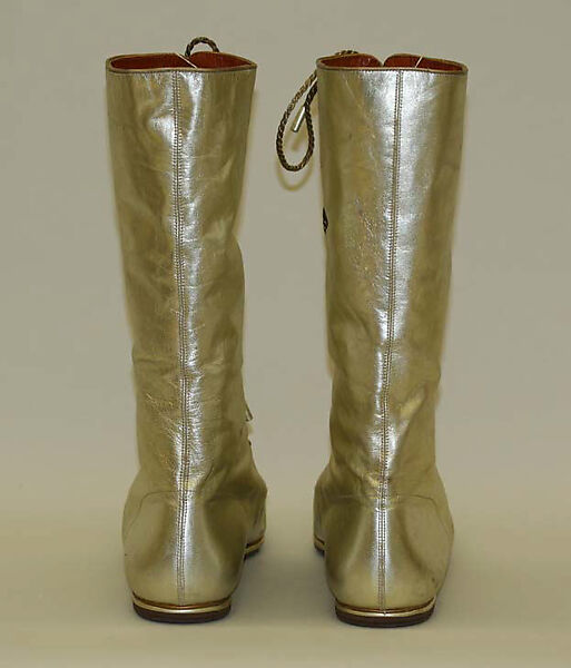 Boots, Yves Saint Laurent (French, founded 1961), leather, French