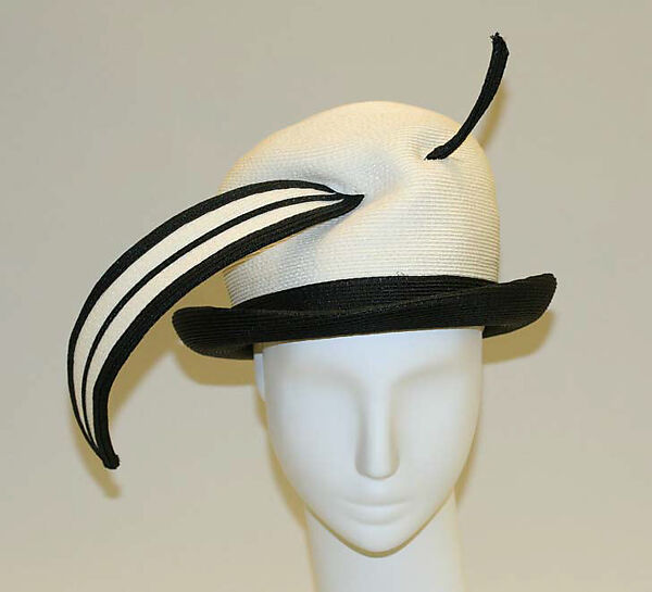 Hat, Yves Saint Laurent (French, founded 1961), straw, French 