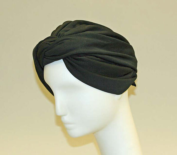 Turban, Yves Saint Laurent (French, founded 1961), silk, French 