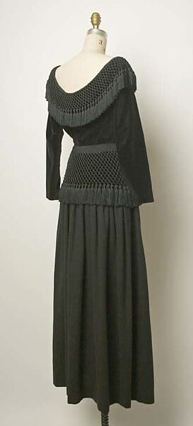 Evening dress, Yves Saint Laurent (French, founded 1961), cotton, wool, synthetic, French