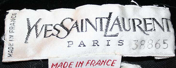 Evening dress, Yves Saint Laurent (French, founded 1961), cotton, wool, synthetic, French