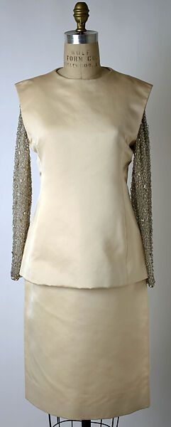 Evening ensemble, Yves Saint Laurent (French, founded 1961), silk, glass beads, metallic thread, French