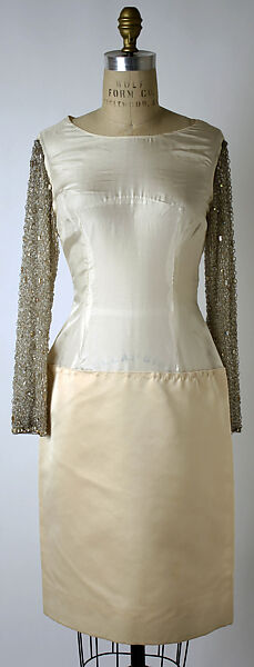 Evening ensemble, Yves Saint Laurent (French, founded 1961), silk, glass beads, metallic thread, French