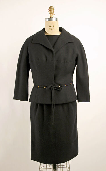 Dress, Jean Louis (American, born France, 1907–1997), wool, American 