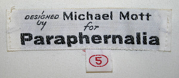 Dinner dress, Paraphernalia (American, 1965–late 1970s), [no medium available], American