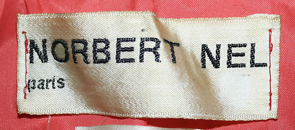 Raincoat, Norbert Nel (French), cotton, plastic (polyvinyl chloride, polyurethane, casein), French