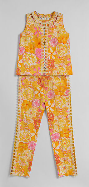 Ensemble, Lilly Pulitzer (American, Roslyn, New York 1931–2013 Palm Beach, Florida), cotton, American