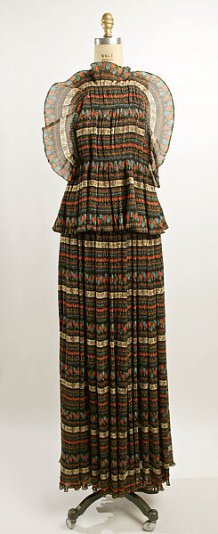 Evening dress, rayon, American 