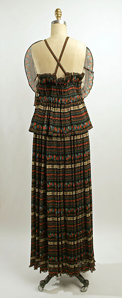 Evening dress, rayon, American