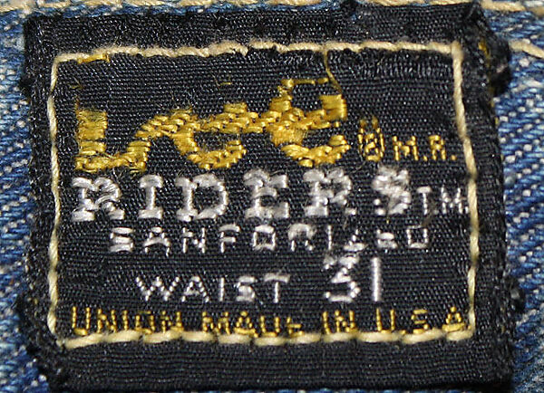 Jeans, Lee (American, founded 1889), cotton, American