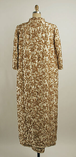 Evening ensemble, Pedro Rodriguez (Spanish, 1895–1990), silk, plastic, Spanish