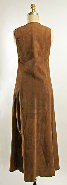 Vest, Bloomingdale Brothers Inc. (American, founded 1872), leather, brass, French