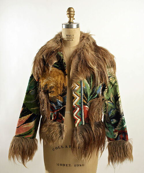 Jacket, Kenzo Takada (Japanese, Himeji 1939–2020 Paris), cotton, fur, French 