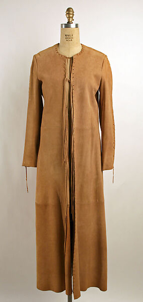 Coat, leather, French 