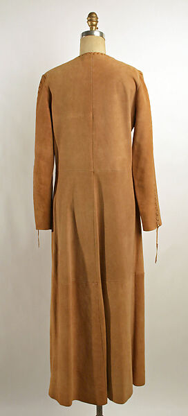 Coat, leather, French
