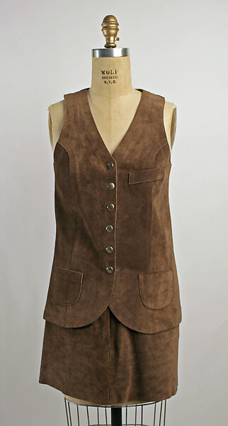 Ensemble, Dorothée Bis (French, founded 1962), Leather, metal, French 
