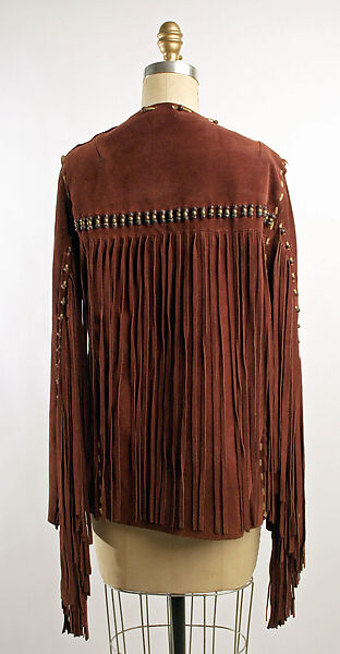 Jacket, leather, metal, glass, American