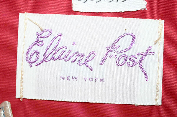 Jacket, Elaine Post, polyester, American