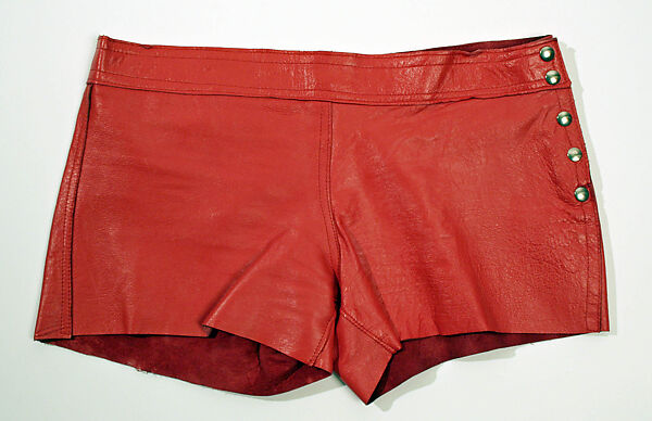 Shorts, Bonwit Teller &amp; Co. (American, founded 1907), leather, American or European 