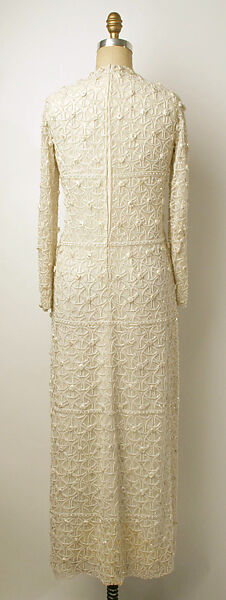 Evening dress, Jean-Louis Scherrer (French, born 1936), silk, glass, French