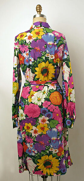 Dress, Ken Scott (American, 1918–1980), synthetic fiber, Italian