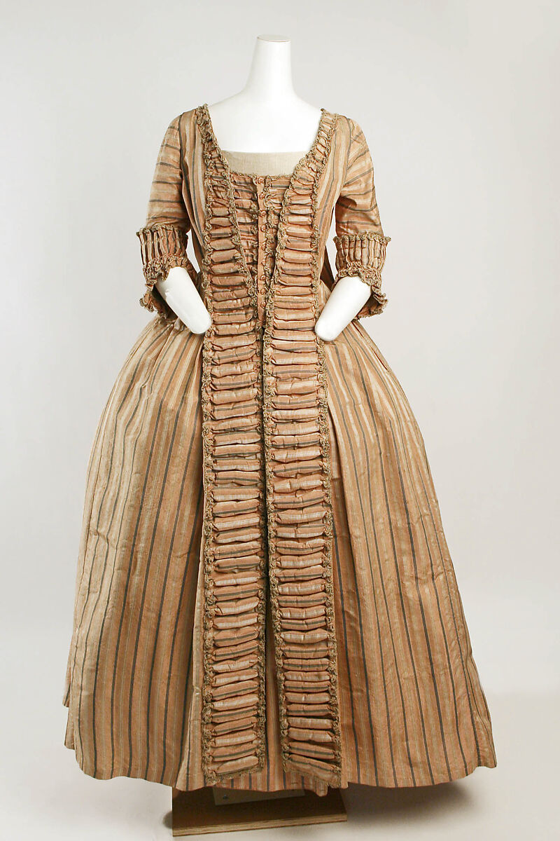 Robe à la française, silk, French 