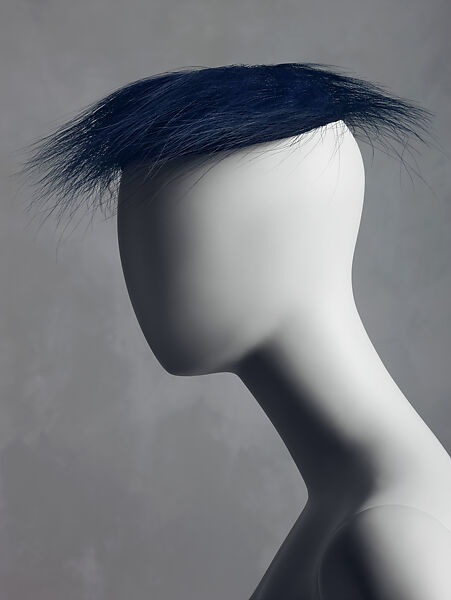 Hat, House of Balenciaga (French, founded 1937), synthetic, feathers, French 