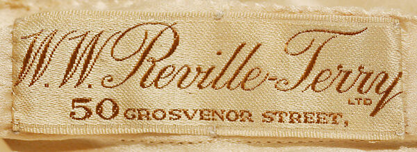 Court presentation ensemble, W. W. Reville-Terry, Ltd. (British), silk, British