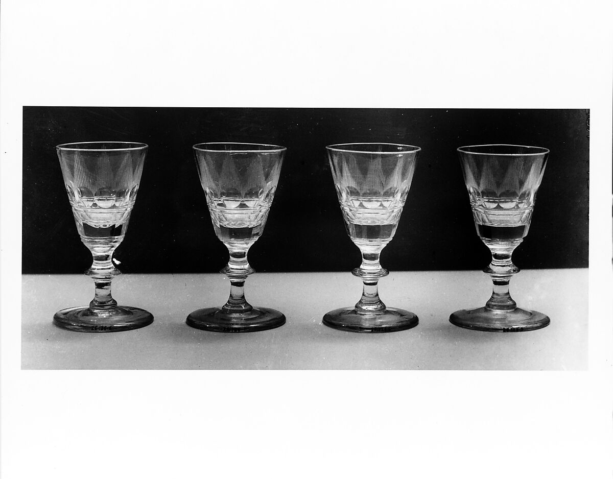 Wine Glass, Blown lead glass, American 