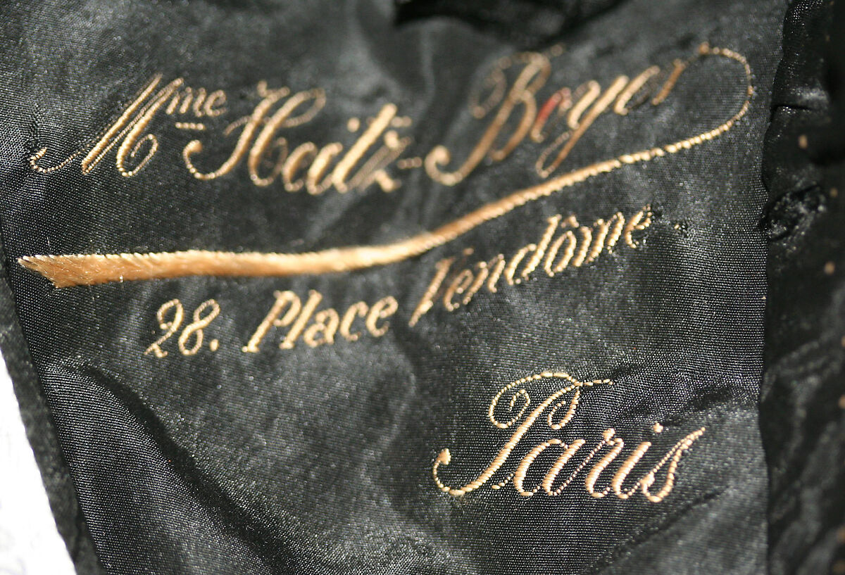 Bonnet, silk, cotton, French